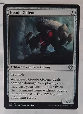 Magic - Geode Golem/Geoden-Golem - Uc/Artefakt - Commander Masters - EN/NM - Bild 1 von 2