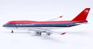 Inflight B-744-666 Northwest Airlines Boeing 747-400 N666US Diecast 1/200 Model - Picture 1 of 11