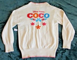 NWT Girls 5 / 6 Disney Pixar Coco Cardigan Sweater - Picture 1 of 10