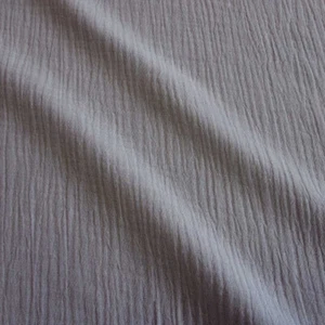 Stoff Meterware Musselin Baumwollstoff Doppel-Gaze Grau Kleiderstoff 0,5 m - Bild 1 von 2