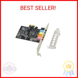 PCIe Sound Card, 5.1 Internal Sound Card for PC Windows 8 7 with Low Profile Bra - Picture 1 of 2
