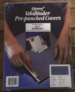 VeloBinder Pre-punched Covers- Medium Blue- Item #43510 - Picture 1 of 4