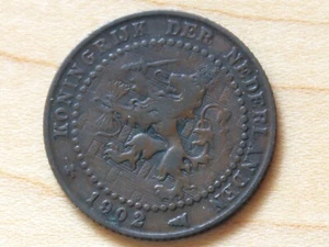 1902 Netherlands 1 Cent - Picture 1 of 2