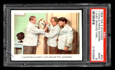 1959 Fleer Three Stooges #54 I could have sworn I just shaved him PSA 9 - Image 1 of 2