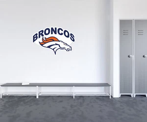 Denver Broncos NFL Football Sport Aufkleber Wanddeko 25" x 17" - Bild 1 von 1