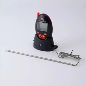 Termómetro de carne 8 ajustes programables alarma temporizador LCD 100 pies fácil de usar - Imagen 1 de 3