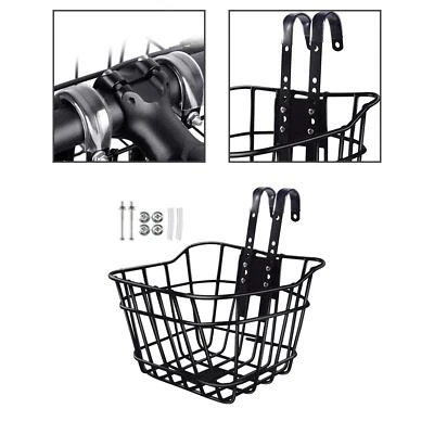 Kids Bike Basket Front Decoration Versatile Carrier Easy - Image 1 of 4