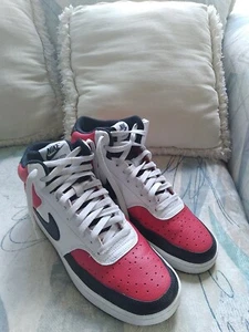 Nike Court Vision Mid University Red/Black-White DM1186-600 Men's Sz 10 - Picture 1 of 12