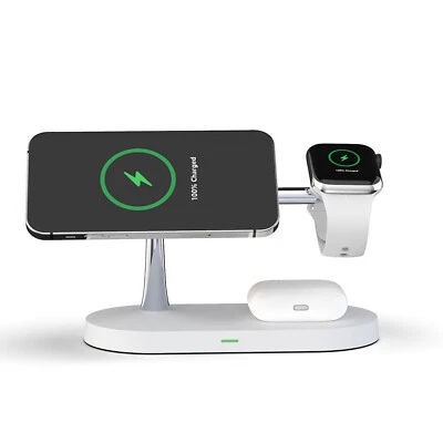 For iwatch  5in1 Wireless Charger Dock Pad 15W Fast Charger - Image 1 of 4