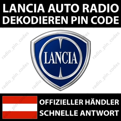 LANCIA RADIO DEKODIEREN PIN CODE DELTA FULVIA GRAND MUSA THEMA VOYAGER YPSILON - Bild 1 von 4