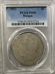 1921 Morgan Silver Dollar PCGS Poor 1 BX3-10 - Picture 1 of 4