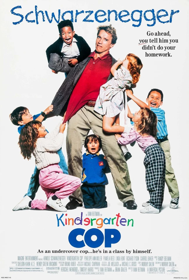 Kindergarten Cop movie poster - 11 x 17 inches - Arnold Schwarzenegger poster