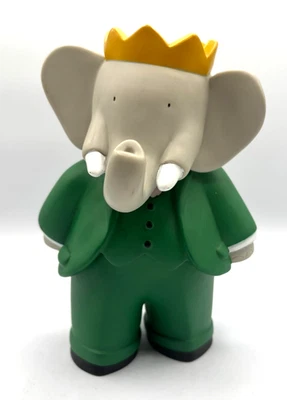 Babar Plastoy Antique toy piggy bank.  1995 Vintage. C9 complete. New with tag. - Image 1 of 4