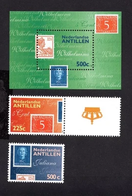 Netherlands Antilles 1998 set of stamps Mi#980-981 + Bl.49 MNH CV=21.6$ - Image 1 of 2