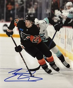 JAKOB PELLETIER Signed 8x10 Photo! Philadelphia FLYERS! TEAM CANADA! W/COA - Picture 1 of 2