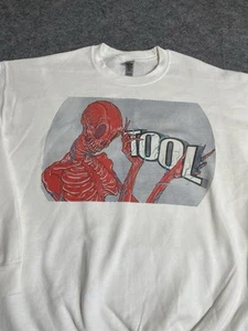 Vintage TOOL Band Pullover Rundhals Weiß Unisex Large Herren - Bild 1 von 8
