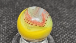 Mármol vintage Akro ágata yema de huevo sangre de buey 19/32+ - Imagen 1 de 15