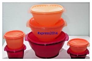 TUPPERWARE SERVALIER 7-PC BOWL SET NEW - Picture 1 of 3