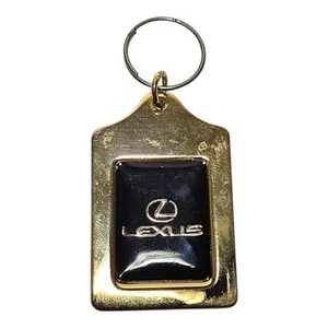Lexus Keychain Keyring Metal Black Gold Tampa Clearwater Auto Not Original Ring - Foto 1 di 6