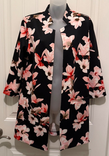 VETEMENTS Abbigliamento NYCC New York taglia small giacca lunga aperta davanti manica 3 4 nuovo senza etichette