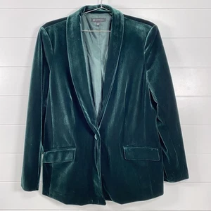 Giacca INC International Concepts blazer donna XL velluto singolo bottone tasche - Foto 1 di 16