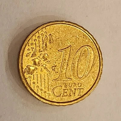 2004 Spain 10 Euro Cents Coin | MIGUEL DE CERVANTES PORTRAIT | GREAT CONDITION  - Image 1 of 2