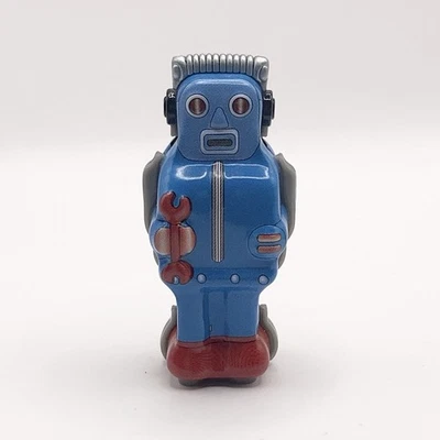 Kitahara Collection Vintage Mini Robot Meiji Seika Tin Toy Musium Rara Figura - Immagine 1 di 4