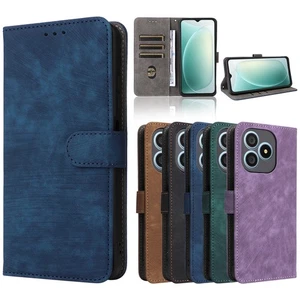 For Blackview Wave 9C ,  Retro RFID Leather Wallet Card Phone Case Cover - Picture 1 of 21