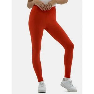 Damen-Knöchelleggings rot No Boundaries Kunstwildleder, 27,5 Zoll Schrittlänge, Größe S/M - Bild 1 von 1
