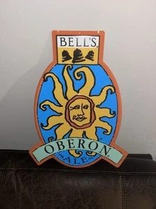 BELLS BREWING Oberon logo METAL TACKER SIGN Craft Beer Brewery Michigan NEW USA - Picture 1 of 2