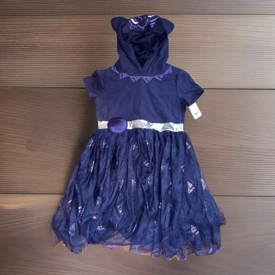 NUEVO CON ETIQUETAS MARVEL Pantera Negra Niñas Vestir Juegos con disfraces Sudadera con Capucha Tutú Talla 10/12 Halloween Foto 1 de 4