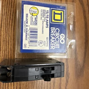 Square D QO-Schutzschalter QOT1515, 15 Ampere, 2 einpolige Einheiten, Tandem 120/240V - Bild 1 von 5