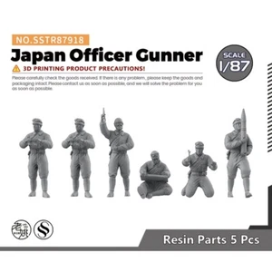 SSTR87918 1/87 Character Model Japan Officer Gunner 3D PRINTING - Picture 1 of 3