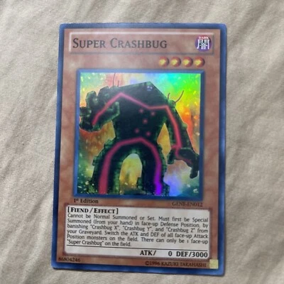 Yu-Gi-Oh!  Super Crashbug Generation Force Genf-En012 1st Edition Super mp-LP - Image 1 of 4