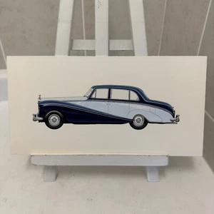 1958 Rolls Royce Silver Cloud Saloon Car Illustration Art Drawing Hand Drawn - Picture 1 of 7