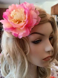 USA SELLER Hair Fashion Fabric Flower Clip Brooch Beach Shoes Pink 10 - Picture 1 of 4