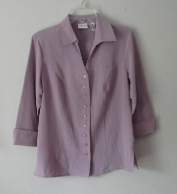 Blusa Covington Mujer Lavanda Abotonada Manga 3/4 Color Foto 1 de 4