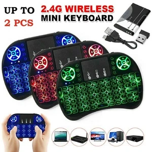 Mini Wireless Remote Keyboard for Smart TV Android Box i8 2.4GHz with Touchpad - Picture 1 of 12