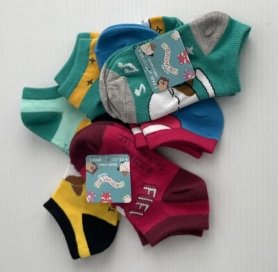 6 Пар SQUISHMALLOWS девочки носки два 3 упаковки размер 5/8 совершенно новый с ярлыками - Изображение 1 из 4