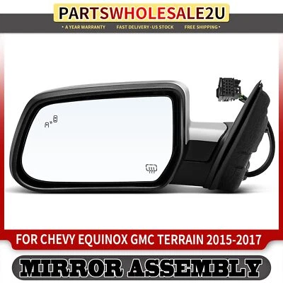 Espejo retrovisor térmico eléctrico cromado izquierdo del conductor para Chevrolet Equinox 16-17 GMC Terrain Foto 1 de 4