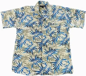 Mens Statements Shirt Hawaiian Sz XL Button Down Palm Aloha Summer Casual Beach - Picture 1 of 10