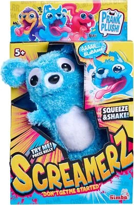 Simba 105953331 ScreamerZ Bär „Babbling Bear“ mit Sound - witziges Kuscheltier