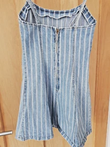 (R) dk Denim stripe dress USA Size 3 UK size 1 used condition - Picture 1 of 6