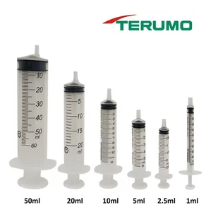 STERILE SYRINGES Hypodermic Luer Slip 1ml 3ml 5ml 10ml 20ml 30ml 50ml - TERUMO - Picture 1 of 26