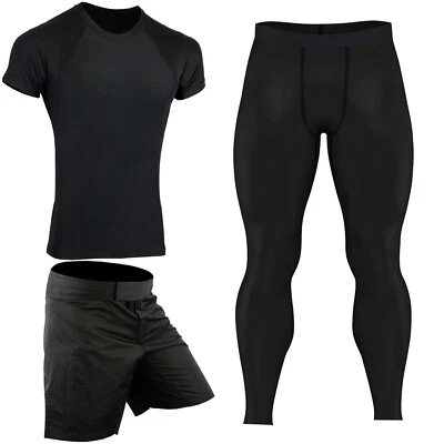 ROAR MMA BJJ Rash Guard Kickboxing Shorts Athletic Sports Legging Gym Wear - Image 1 of 4