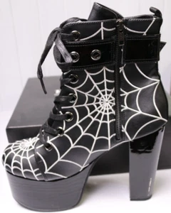 Pleaser Gothic Torment 51 Ankle Boots Size 11 NWOB - Picture 1 of 4