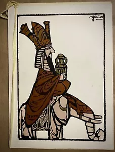 Goliath (Eugenio Colmado) - Cartulina Original Firmado - Navidad 1962 - Imagen 1 de 4