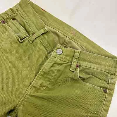 7 For All Men Kind Women's Pistachio Green Cotton Five Pocket Corduroy Pants 27 - Image 1 of 4