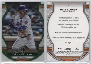 2023 Topps Tribute Green /99 Pete Alonso #28