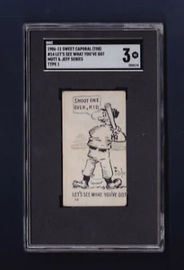 New York Yankees 1906-11 Sweet Caporal (T88) Mutt & Jeff tarjeta de la serie SGC calificado - Imagen 1 de 2